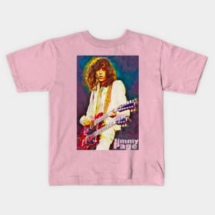 Jimmy Page Guitar Genius Kids T-Shirt